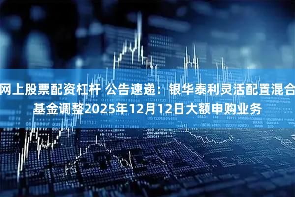 网上股票配资杠杆 公告速递：银华泰利灵活配置混合基金调整2025年12月12日大额申购业务